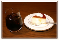 アイスコーヒー＆チーズケーキイメージ